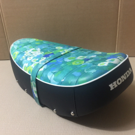 Honda CT ST ST70 CT70 Trail 70 White Lady Dax Seat Saddle Style Classic Flower. Metal Pan