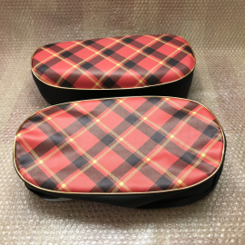 1967 Honda Monkey Z50 Z50M Seat Cover. Gold Tartan Cover Repro To NOS Motorcycle High Quality.