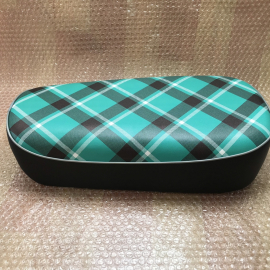 Honda Monkey Z50M Z50 M Green Tartan Reproduction To Nos Motorcycle Seat Classic.Metal Pan