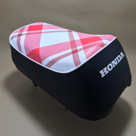 1968-1971 Honda Mini Trail Z50 Z50Z Z50A K0 K1 K2 New Seat Rose Tartan (kiiro). Metal Pan.