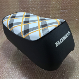 1968-1971 Honda Mini Trail Z50 Z50Z Z50A K0 K1 K2 New Seat Green Tartan (kiiro). Metal Pan.