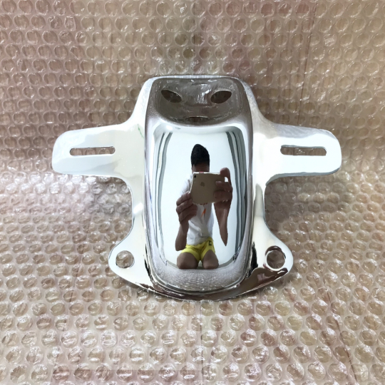 1969-1970 Honda CB750 K0 K1 Early Sandcast Pod Tail Ligh Bracket (84701-30067XW) Chrome New.