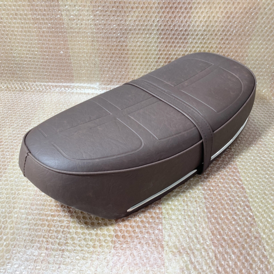 1969-1971 Honda Trail70 ST50 ST70 CT70 Dax Brown New Chrome Rim Seat Complete Saddle.