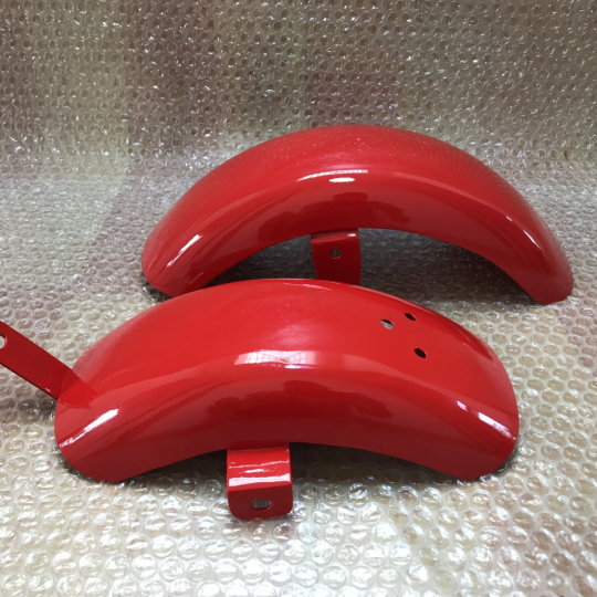 Honda C Z100 CZ100 Front & Rear Fenders Reproduction Monkey Bike Pair Mud Guards Steel.