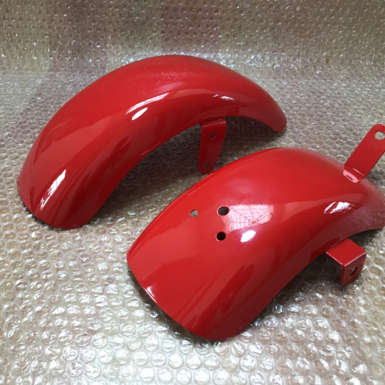 Honda C Z100 CZ100 Front & Rear Fenders Reproduction Monkey Bike Pair Mud Guards Steel.