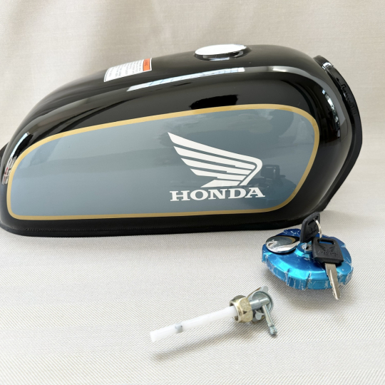 Fuel Gas Tank For Genuine Honda Benly Black Complete 50S CD50 CD70 CD90 New