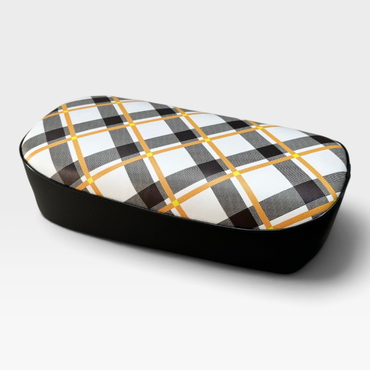 Honda Z50M Z50 M Monkey Bike Orange Tartan Reproduction Motorcycle Seat