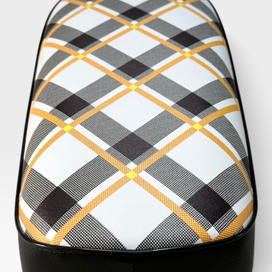Honda Z50M Z50 M Monkey Bike Orange Tartan Reproduction Motorcycle Seat