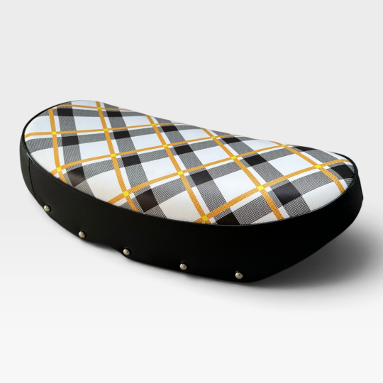 1969-1971 Honda Dax CT70 Orange Tartan Seat Trail70 ST70 Reproduction